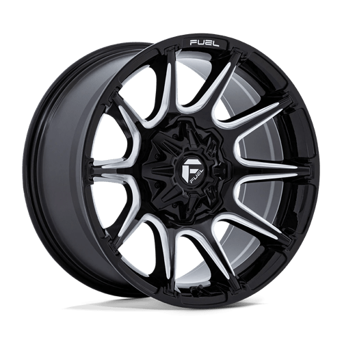 Fuel OffRoad FC880 SUPER C GLOSS BLACK MILLED 8X6.5 20X9 +1 125.1HB