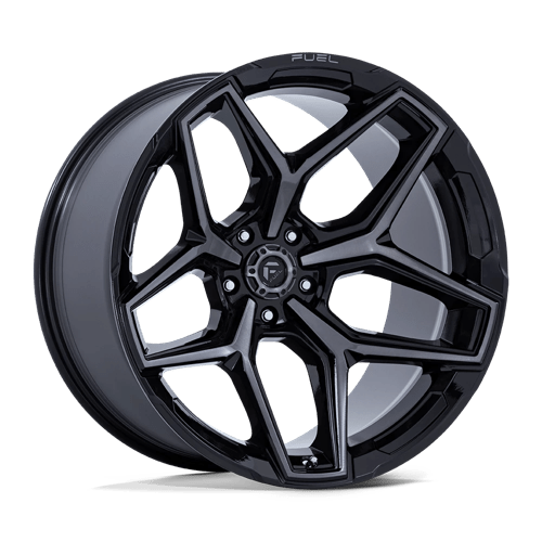 Fuel OffRoad FLUX GLOSS BLACK BRUSH FC GRAY DDT 5X5.0 17X9 +1 71.5HB