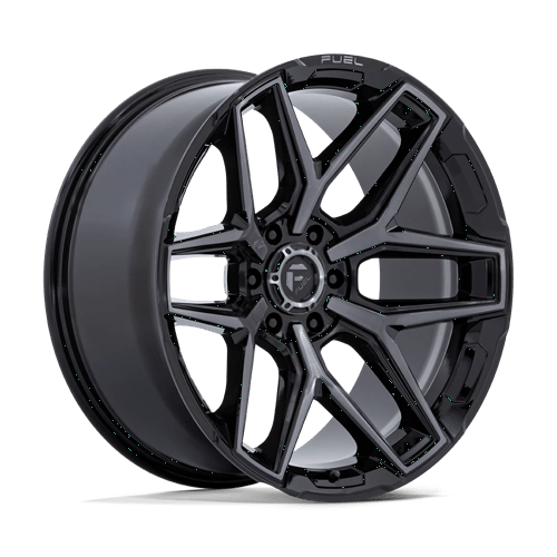 Fuel OffRoad FLUX GLOSS BLACK BRUSH FC GRAY DDT 6X135 22X10 -18 87.1HB