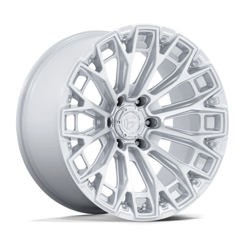 Fuel OffRoad FC882 TRAX GLOSS SILVER W/ MACHINED FACE 8X6.5 20X9 +1 125.1HB