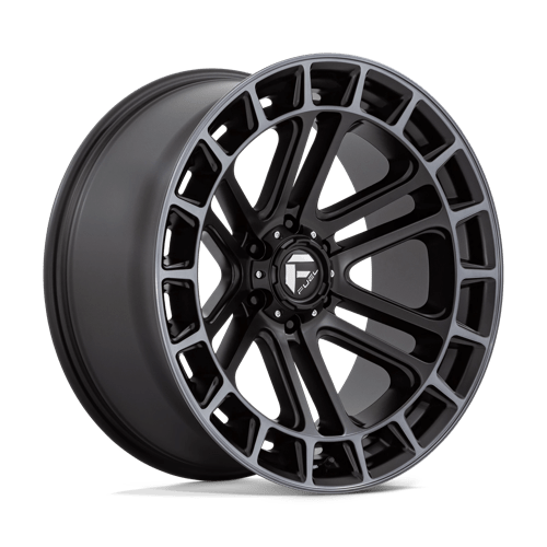 Fuel OffRoad D720 HEATER MATTE BLACK DOUBLE DARK TINT MACHINED 6X135 22X10 -13 87.1HB