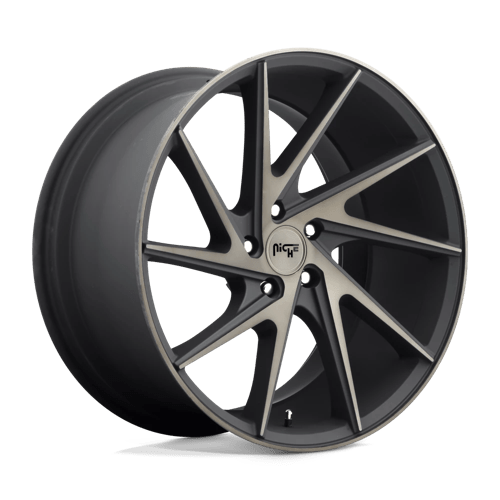 Niche M163 INVERT MATTE BLACK MACHINED RING 5x114.3 20X9 +35 72.56HB