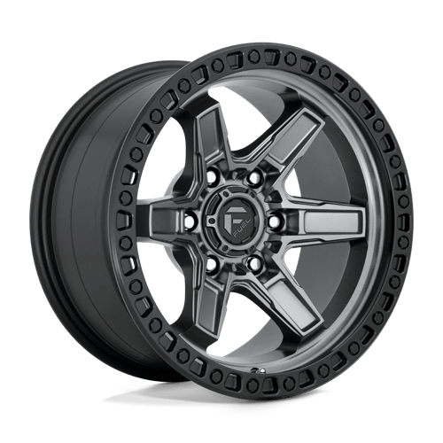 Fuel OffRoad D698 KICKER MATTE GUN METAL BLACK BEAD RING 5X150 17X9 +1 110.1HB