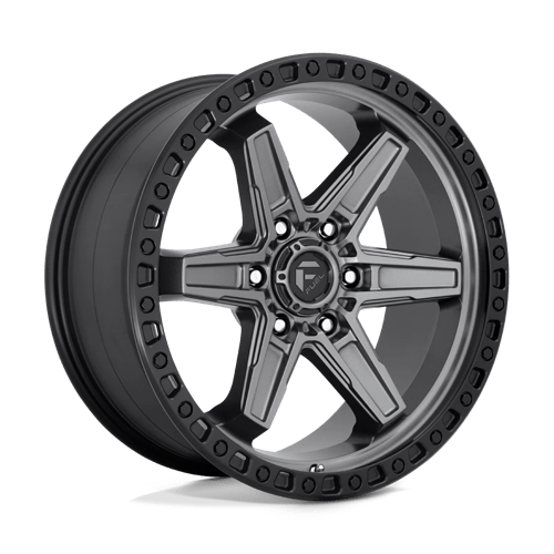 Fuel OffRoad D698 KICKER MATTE GUN METAL BLACK BEAD RING 6X5.5 20X9 +20 106.1HB