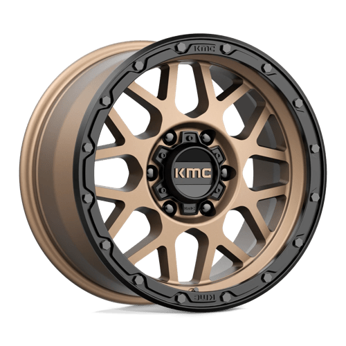 KMC KM535 GRENADE OFF-ROAD MATTE BRONZE W/ MATTE BLACK LIP 6X4.5 17X9 +18 66.06HB