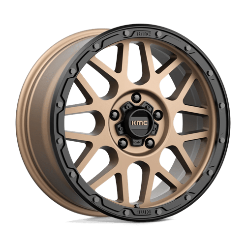 KMC KM535 GRENADE OFF-ROAD MATTE BRONZE W/ MATTE BLACK LIP 5X5.0 18X8.5 +35 71.5HB