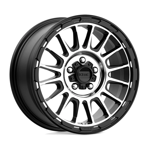 KMC KM542 IMPACT SATIN BLACK MACHINED 5x114.3 17X8 +35 72.56HB