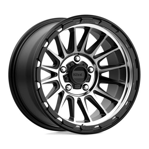 KMC KM542 IMPACT SATIN BLACK MACHINED 5X5.0 17X9 -12 71.5HB