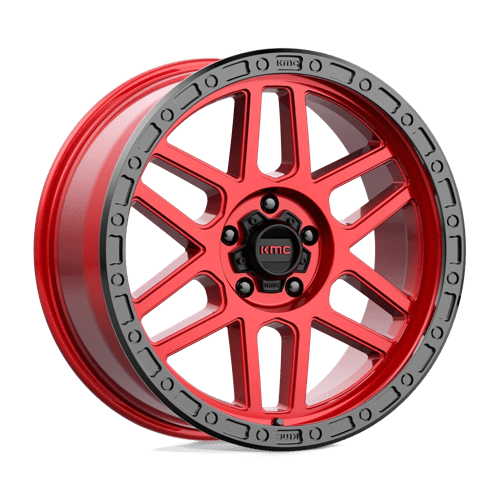 KMC KM544 MESA CANDY RED W/ BLACK LIP 5X5.0 20X9 +0 71.5HB