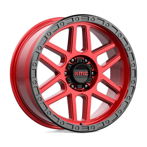 KMC KM544 MESA CANDY RED W/ BLACK LIP 6X135 17X8.5 +0 87.1HB