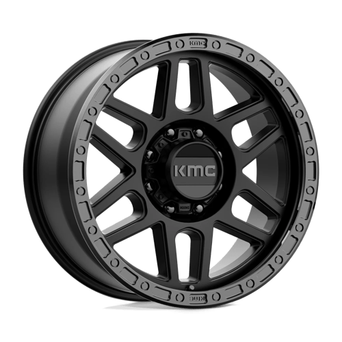 KMC KM544 MESA SATIN BLACK W/ GLOSS BLACK LIP 8X170 17X9 -12 125.1HB