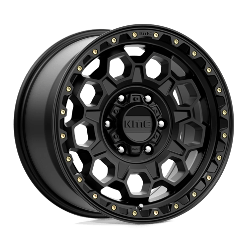 KMC KM545 TREK SATIN BLACK 6X5.5 17X9 +18 106.1HB
