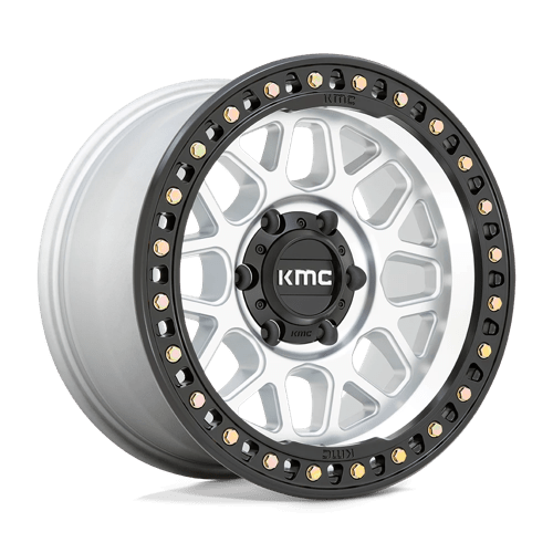 KMC KM549 GRS MACHINED W/ SATIN BLACK LIP 8X170 18X8.5 +0 125.1HB