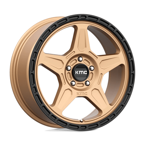 KMC KM721 ALPINE MATTE BRONZE W/ BLACK LIP 5X110 18X8 +38 72.56HB