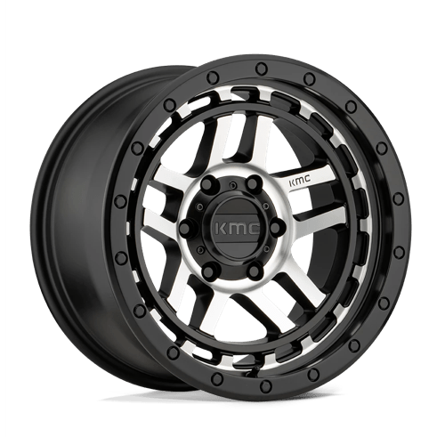 KMC KM540 RECON SATIN BLACK MACHINED 5X5.0 18X8.5 +0 78.1HB