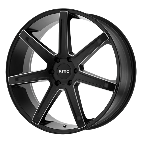 KMC KM700 REVERT SATIN BLACK MILLED 5X5.5 24X9.5 +15 78.1HB