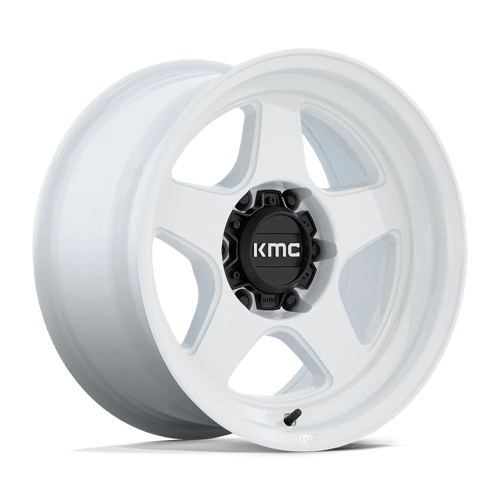 KMC KM728 LOBO GLOSS WHITE 6X135 17X8.5 -10 87.1HB