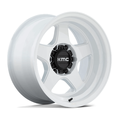 KMC KM728 LOBO GLOSS WHITE 5X5.0 17X9 -38 71.5HB