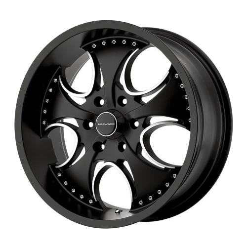 KMC KM755 VENOM MATTE BLACK 5X4.75 24X9.5 +12 72.56HB