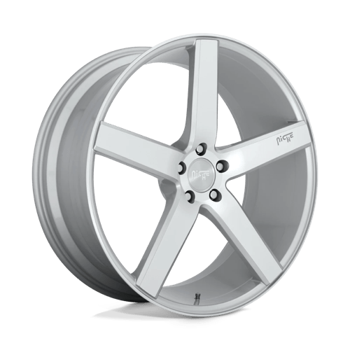 Niche M135 MILAN GLOSS SILVER MACHINED 5x114.3 19X8.5 +35 72.56HB