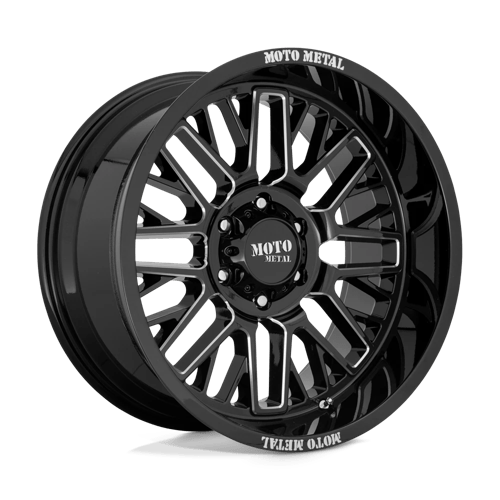 Moto Metal MO802 WARLOCK GLOSS BLACK MILLED 6X135 20X9 +18 87.1HB