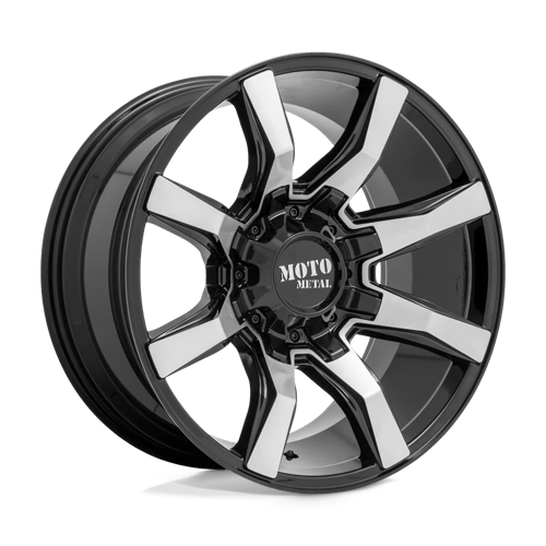 Moto Metal MO804 SPIDER GLOSS BLACK MACHINED 8X180 20X10 +12 124.2HB