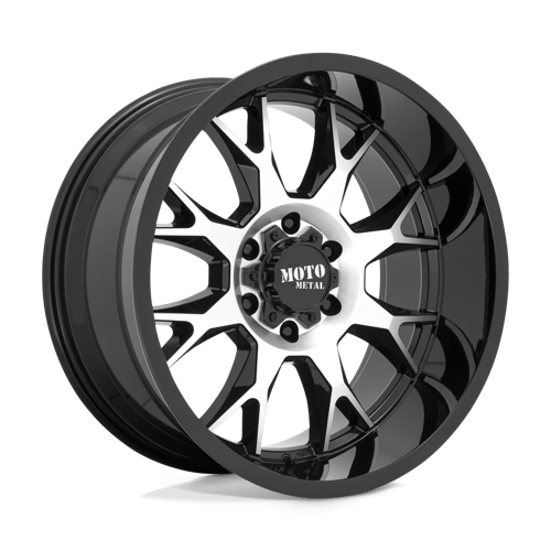 Moto Metal MO806 GLOSS BLACK MACHINED 8X180 20X10 -18 124.2HB