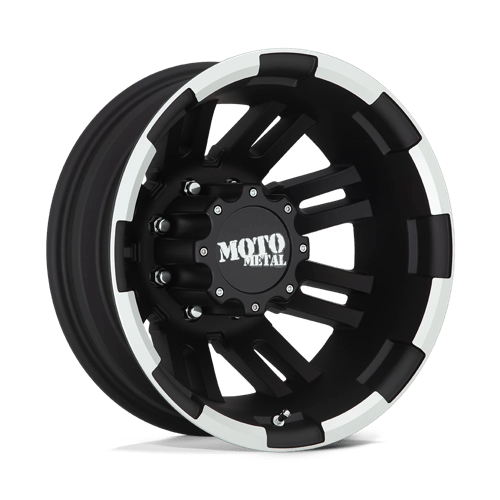 Moto Metal MO963 MATTE BLACK MACHINED DUALLY - REAR 8X6.5 17X6 -134 125.1HB