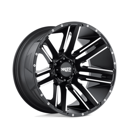 Moto Metal MO978 RAZOR SATIN BLACK MACHINED 8X6.5 20X10 -24 125.1HB