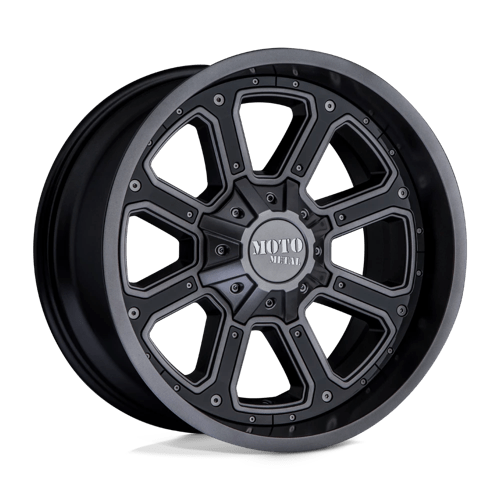 Moto Metal MO984 SHIFT MATTE GRAY W/ G-BLK INSERTS 6X135/5.5 18X9 +18 106.1HB