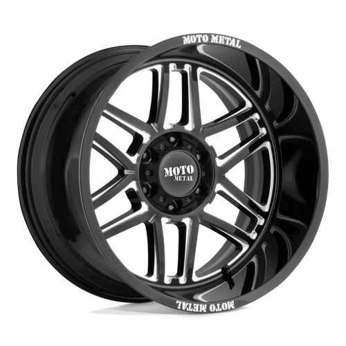 Moto Metal MO992 FOLSOM GLOSS BLACK MILLED 5X5.5 22X10 -18 78.1HB
