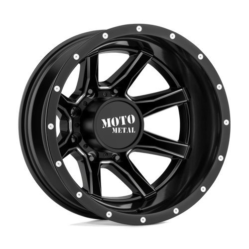 Moto Metal MO995 SATIN BLACK MILLED - REAR 8X210 17X6.5 -140 154.3HB