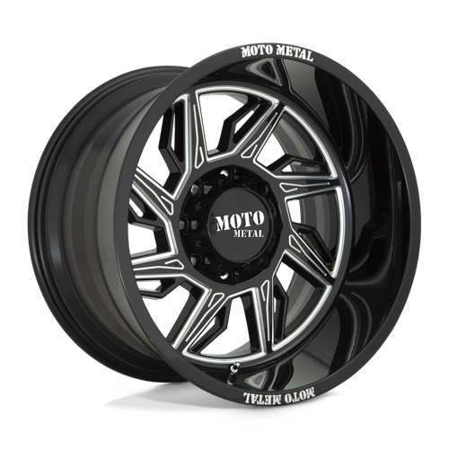 Moto Metal MO997 HURRICANE GLOSS BLACK MILLED - LEFT DIRECTIONAL 5X5.0 20X12 -44 71.5HB
