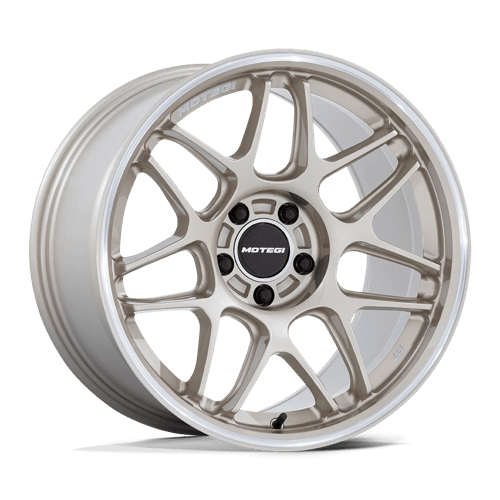 Motegi MR158 TSUBAKI MOTORSPORT GOLD W/ MACHINED LIP 5x114.3 18X10.5 +25 72.56HB