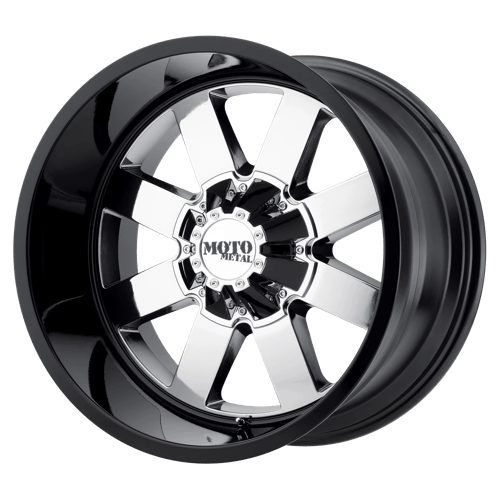 Moto Metal MO962 PVD CENTER W/ GLOSS BLACK LIP 6X135/5.5 22X10 -18 106.1HB