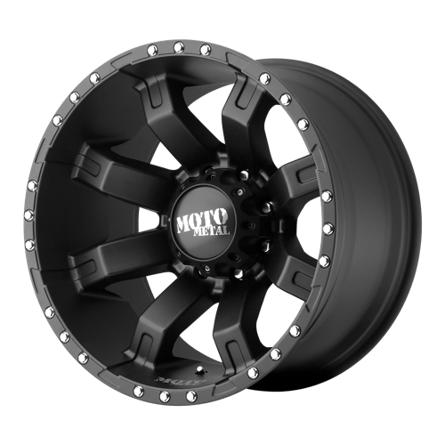 Moto Metal MO968 SATIN BLACK W/ CLEAR COAT 8X6.5 20X10 -24 125.1HB