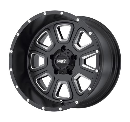 Moto Metal MO972 SATIN BLACK MILLED 5X5.5 17X9 -12 108HB