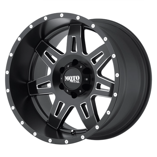 Moto Metal MO975 SATIN BLACK MILLED 5X5.0 20X10 -24 78.1HB