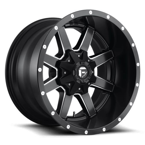 Fuel OffRoad D538 MAVERICK MATTE BLACK MILLED 5X5.5/150 22X12 -44 110.1HB