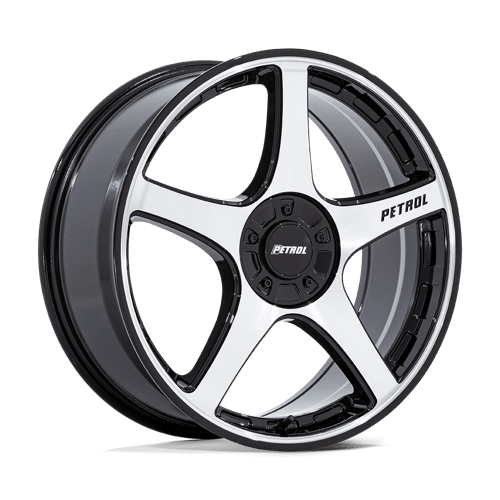 Petrol PE003 P2E GLOSS BLACK W/ MACHINED FACE 5X100/120 17X8 +35 72.56HB
