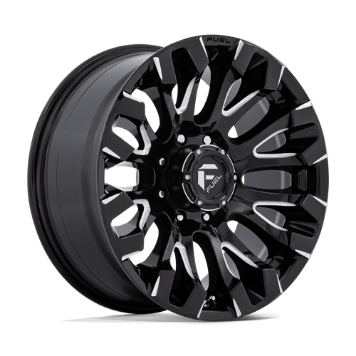 Fuel OffRoad D828 QUAKE GLOSS BLACK MILLED 8X6.5 20X9 +1 125.1HB