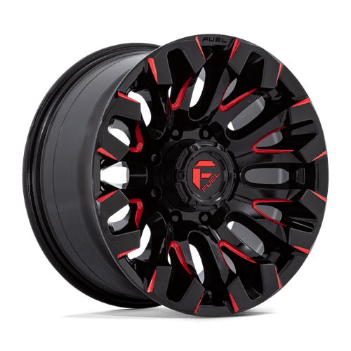 Fuel OffRoad D829 QUAKE GLOSS BLACK MILLED RED TINT 8X170 18X9 +1 125.1HB