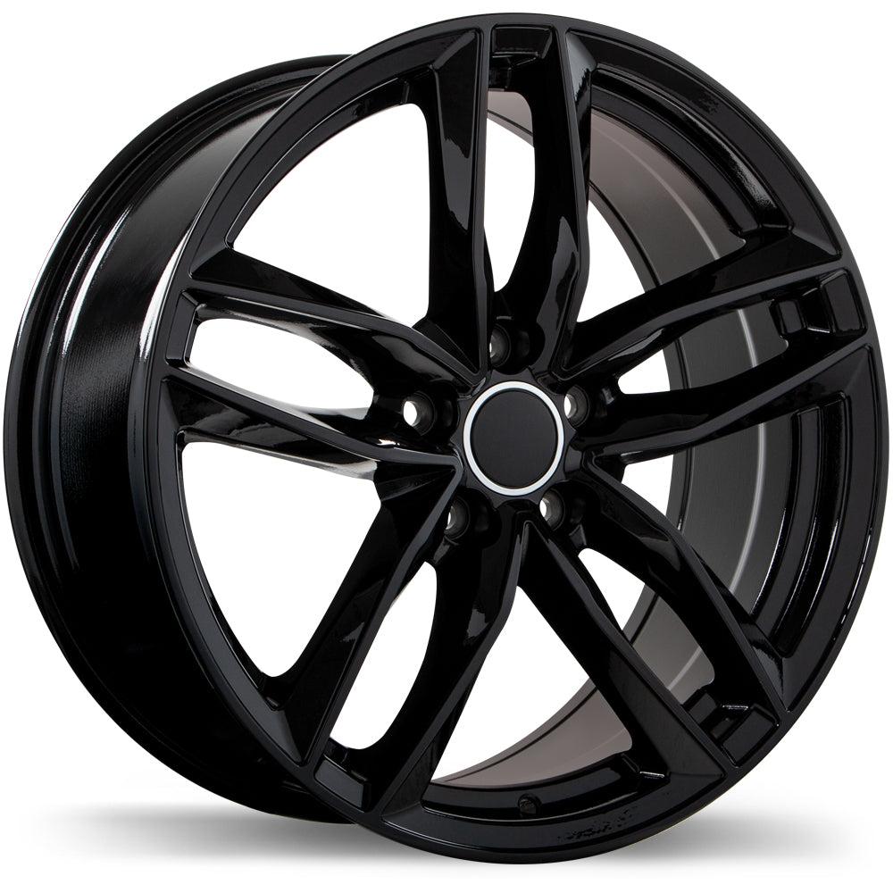 R167 18x8.0 5x112mm +42 66.5mm BLK