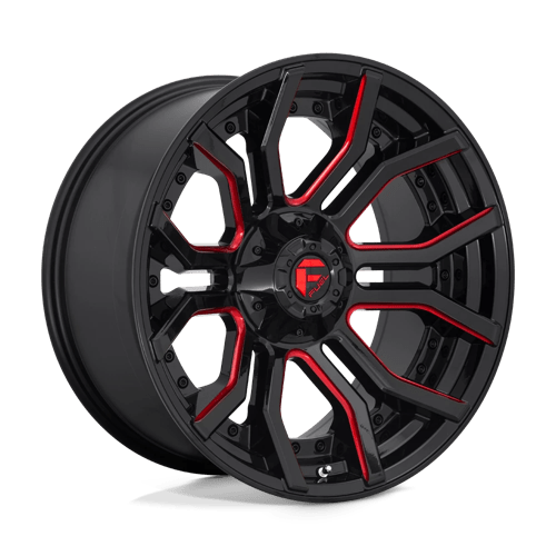 Fuel OffRoad D712 RAGE GLOSS BLACK RED TINTED CLEAR 6X135/5.5 20X10 -18 106.1HB