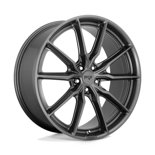Niche M239 RAINIER MATTE ANTHRACITE 5X4.25 22X9 +38 72.56HB