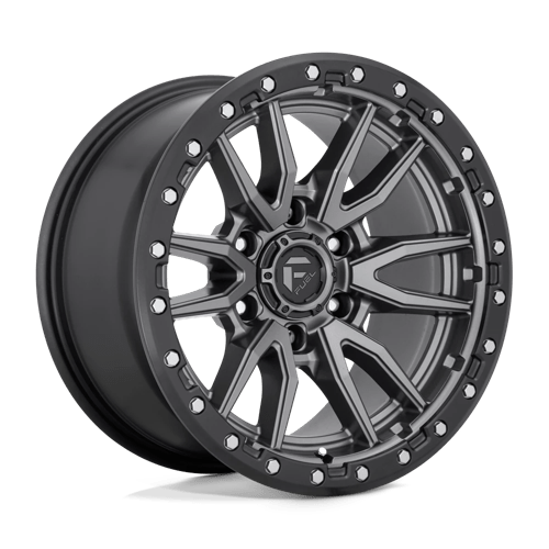 Fuel OffRoad D680 REBEL MATTE GUN METAL BLACK BEAD RING 6X5.5 18X9 +20 106.1HB