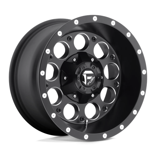 Fuel OffRoad D525 REVOLVER MATTE BLACK MILLED 6X5.5 15X8 -18 108HB