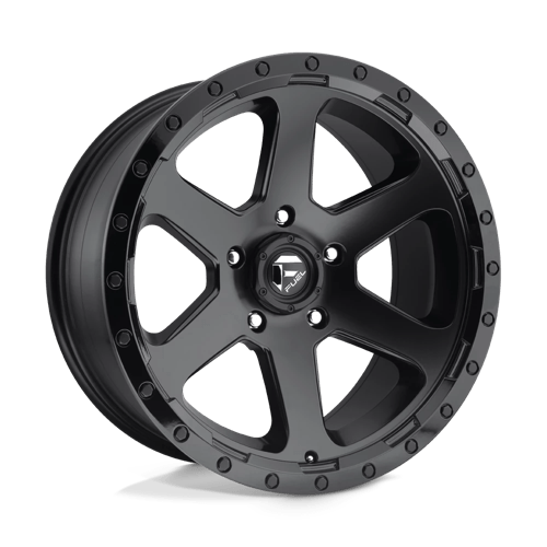 Fuel OffRoad D589 RIPPER MATTE BLACK GLOSS BLACK LIP 5X5.0 17X9 +1 78.1HB