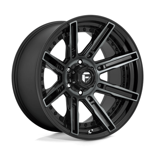 Fuel OffRoad D708 ROGUE GLOSS MACHINED DOUBLE DARK TINT 6X5.5 20X10 -18 106.1HB