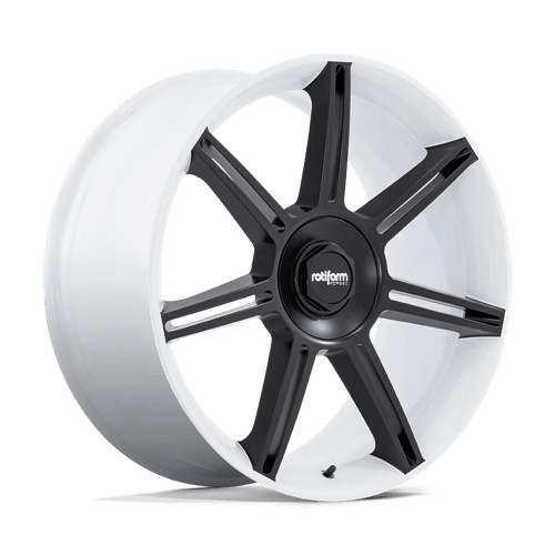 Rotiform FRA GLOSS WHITE W/ M-BLACK SPOKES 5X130 22X12 +60 71.5HB